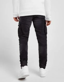 Supply & Demand Recoil Denim Cargo Jeans Sort -Herretoj Salg jd 576544 d