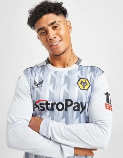 Castore Wolverhampton Wanderers FC 22/23 LS Third Shirt Blå -Herretoj Salg jd 576553 d
