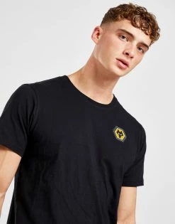 Official Team Wolverhampton Wanderers FC Essential T-Shirt Sort -Herretoj Salg jd 576567 d