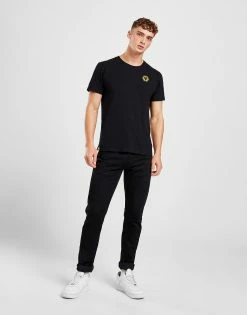 Official Team Wolverhampton Wanderers FC Essential T-Shirt Sort -Herretoj Salg jd 576567 e