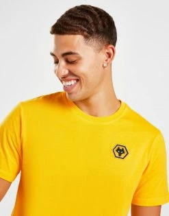 Official Team Wolverhampton Wanderers FC Essential T-Shirt Gul -Herretoj Salg jd 576570 c
