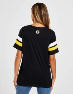 Official Team Wolverhampton Wanderers FC Text T-Shirt Sort -Herretoj Salg jd 576573 b