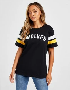 Official Team Wolverhampton Wanderers FC Text T-Shirt Sort -Herretoj Salg jd 576573 d