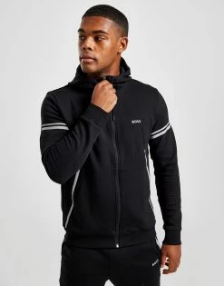 BOSS Pixel Full Zip Tracksuit Sort -Herretoj Salg jd 578128 d