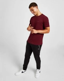 BOSS Core Curved Logo T-Shirt Rød -Herretoj Salg jd 578132 d