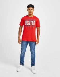 Kukri Ulster Rugby Graphic T-Shirt Rød -Herretoj Salg jd 578626 d