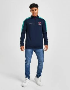 Kukri Ulster Rugby 1/4 Zip Training Top Blå -Herretoj Salg jd 578632 d