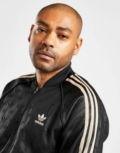 Adidas Originals Embossed SST Track Top PRE ORDER Sort -Herretoj Salg jd 579061 c