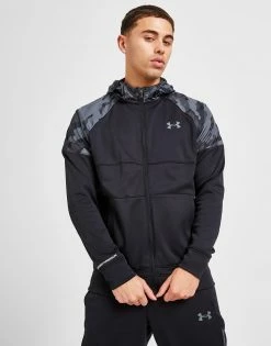 Under Armour Fleece Full Zip Hættetrøje Herre Sort -Herretoj Salg jd 592158 d