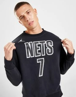 Nike NBA Brooklyn Nets Crew Sweatshirt Sort -Herretoj Salg jd 592353 d