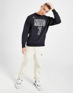 Nike NBA Brooklyn Nets Crew Sweatshirt Sort -Herretoj Salg jd 592353 e
