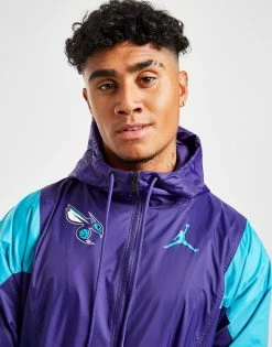 Jordan NBA Charlotte Hornets Lightweight Jacket Lilla -Herretoj Salg jd 592367 d