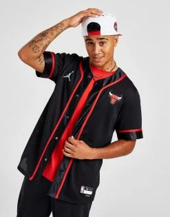 Nike NBA Chicago Bulls Short Sleeve Top Sort -Herretoj Salg jd 592420 c