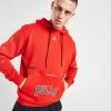 Jordan NBA Chicago Bulls Fleece Pullover Hoodie Rød -Herretoj Salg jd 592425 a