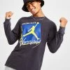 Jordan NBA Golden State Warriors Long Sleeve T-Shirt Sort -Herretoj Salg jd 592445 a