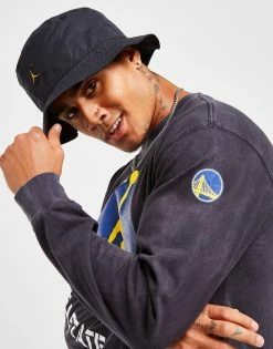 Jordan NBA Golden State Warriors Long Sleeve T-Shirt Sort -Herretoj Salg jd 592445 e