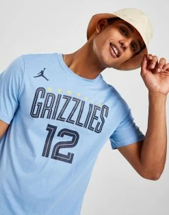 Jordan NBA Memphis Grizzlies Morant #12 Statement T-Shirt Blå