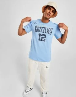 Jordan NBA Memphis Grizzlies Morant #12 Statement T-Shirt Blå -Herretoj Salg jd 592488 d