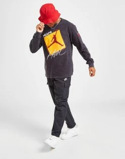 Jordan NBA Miami Heat Max90 Long Sleeve T-Shirt Sort -Herretoj Salg jd 592533 h