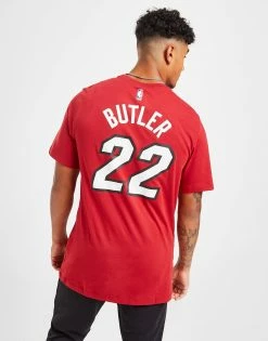 Jordan NBA Miami Heat Butler #22 T-Shirt Rød -Herretoj Salg jd 592535 e
