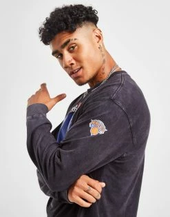 Jordan NBA New York Knicks Max90 Long Sleeve T-Shirt Grå -Herretoj Salg jd 592588 e