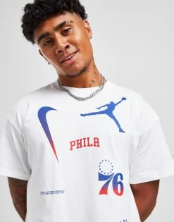Jordan NBA Philadelphia 76ers Max90 T-Shirt Hvid -Herretoj Salg jd 592597 d