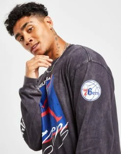 Jordan NBA Philadelphia 76ers Long Sleeve T-Shirt Sort -Herretoj Salg jd 592598 e