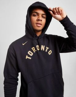 Nike NBA Toronto Raptors City Edition Pullover Hoodie Sort