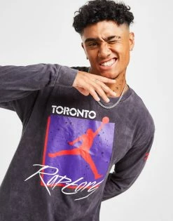 Nike NBA Toronto Raptors Max90 Long Sleeve T-Shirt Grå -Herretoj Salg jd 592659 d