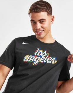 Nike NBA LA Clippers City Edition T-Shirt Sort -Herretoj Salg jd 592767 b