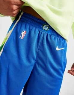 Nike NBA Milwaukee Bucks City Edition Swingman Shorts Blå -Herretoj Salg jd 592795 c