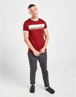 Sergio Tacchini Masters T-Shirt Rød -Herretoj Salg jd 593277 d