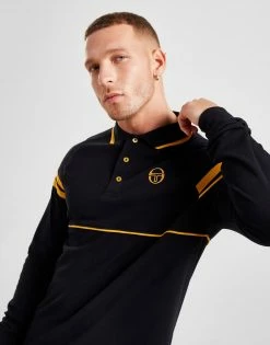 Sergio Tacchini Cambio Polo Shirt Sort -Herretoj Salg jd 593290 d