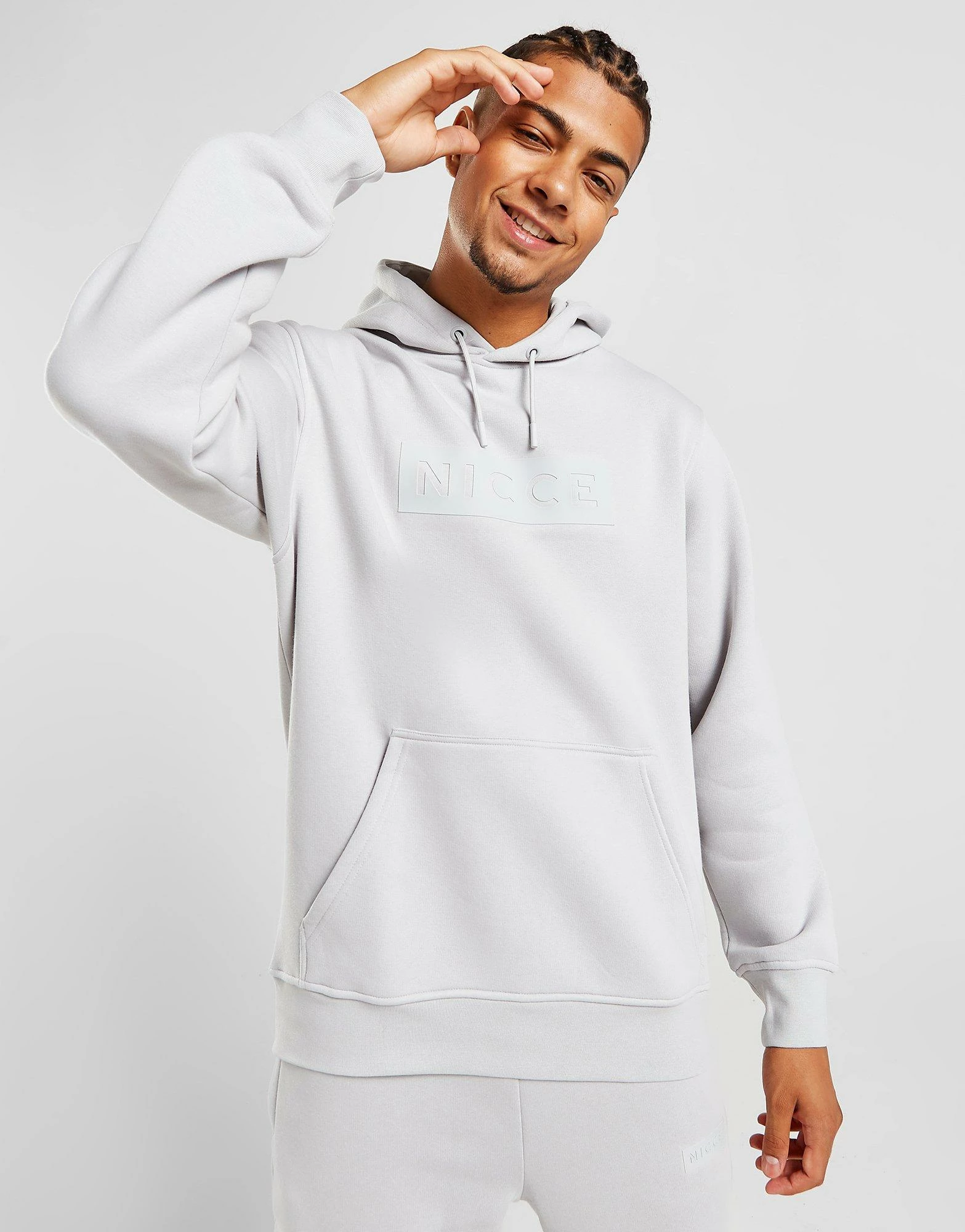 Nicce Peak Overhead Hoodie Grå 4 Nicce Peak Overhead Hoodie Grå - Billede 2