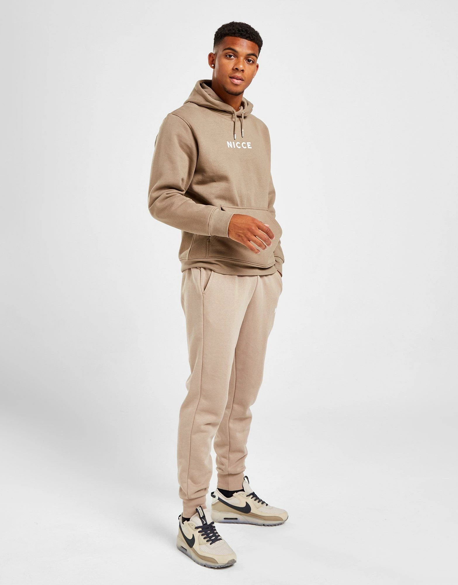 Nicce Logo Hættetrøje Herre Brun 6 Nicce Logo Hættetrøje Herre Brun - Billede 4