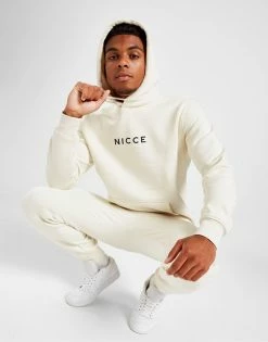 Nicce Logo Hættetrøje Herre Hvid