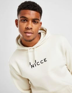 Nicce Logo Hættetrøje Herre Hvid -Herretoj Salg jd 593491 d