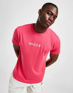 Nicce Centre Logo T-Shirt Herre Pink