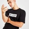 Nicce Imprint T-Shirt Sort -Herretoj Salg jd 593504 a