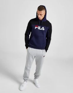 Fila Karson Hoodie Blå -Herretoj Salg jd 593584 d