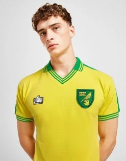 Score Draw Norwich City FC '78 Home Retro Shirt Gul