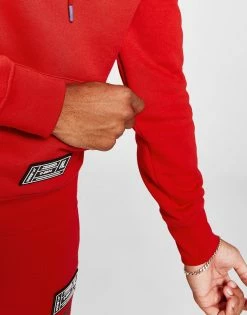 Hoodrich Blend Hættetrøje Herre Rød -Herretoj Salg jd 594095 f