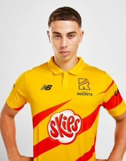 New Balance The Hundred Trent Rockets Polo Shirt Gul 11 New Balance The Hundred Trent Rockets Polo Shirt Gul -Herretoj Salg jd 594204 d