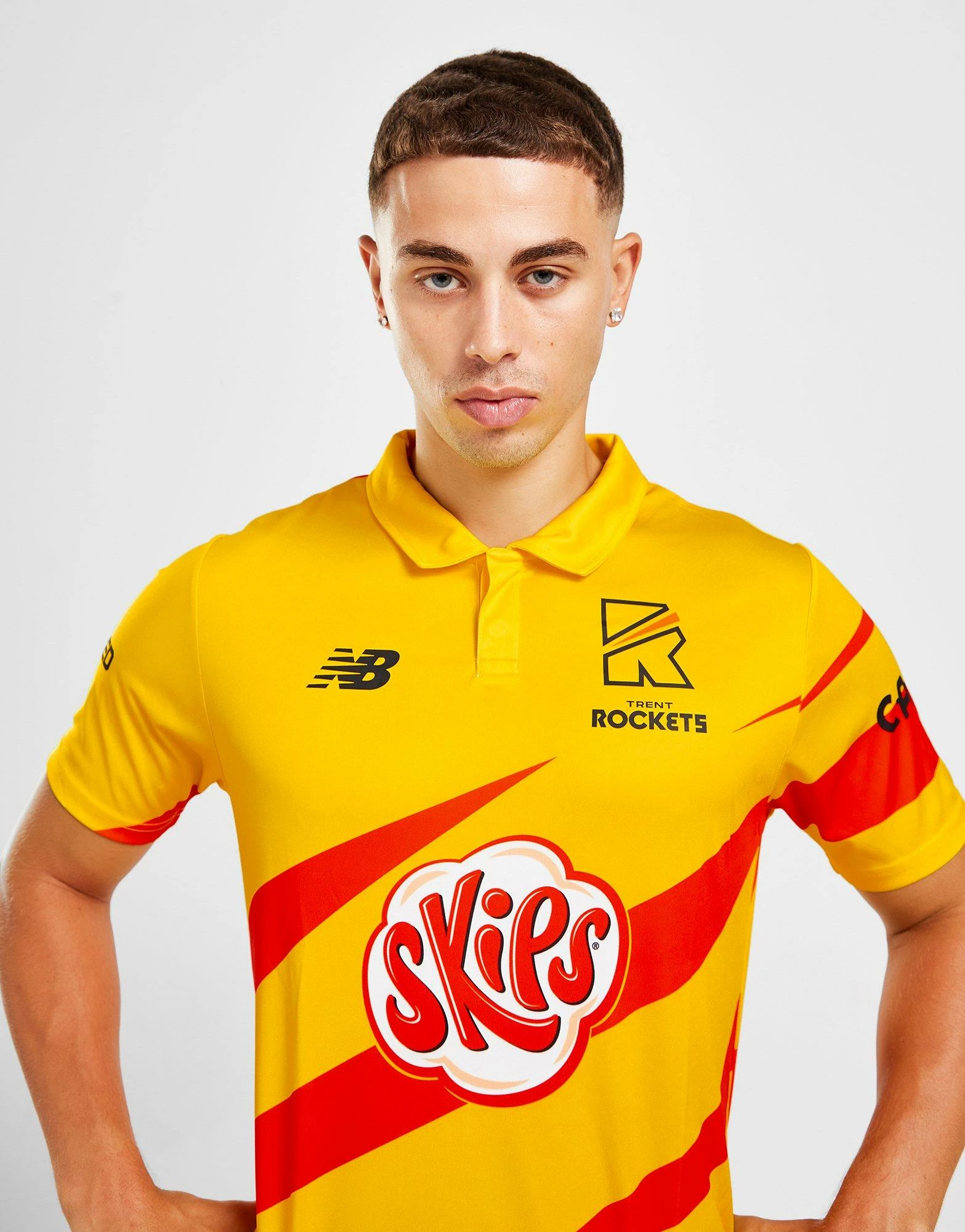 New Balance The Hundred Trent Rockets Polo Shirt Gul 6 New Balance The Hundred Trent Rockets Polo Shirt Gul - Billede 4