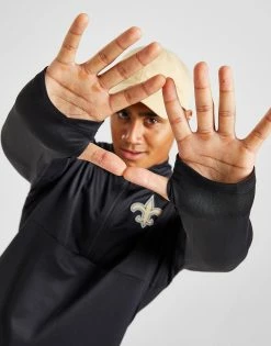 Nike NFL New Orleans Saints Logo 1/2 Zip Top Sort -Herretoj Salg jd 594422 d