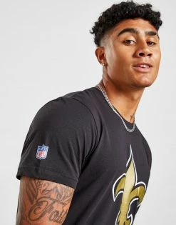 Official Team NFL New Orleans Saints Crest T-Shirt Sort -Herretoj Salg jd 594570 d