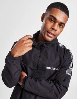 Adidas Originals Tape Lightweight Jacket Sort