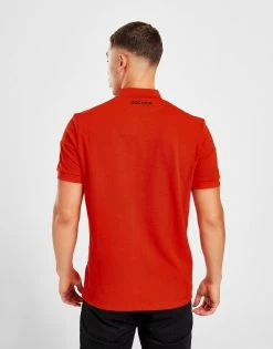 Macron OGC Nice Short Sleeve Polo Shirt Rød -Herretoj Salg jd 594953 c