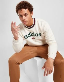 Adidas Originals Collegiate Crew Sweatshirt Herre Hvid