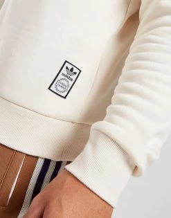 Adidas Originals Collegiate Crew Sweatshirt Herre Hvid -Herretoj Salg jd 594981 d